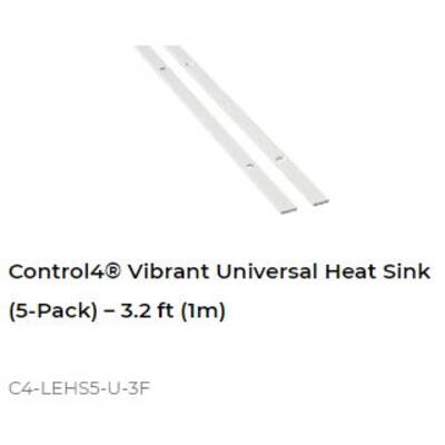 картинка Профиль для светодиодной ленты Control4 Vibrant Universal Heat Sink (5-Pack) – 3.2 ft (1m) от магазина Одежда+