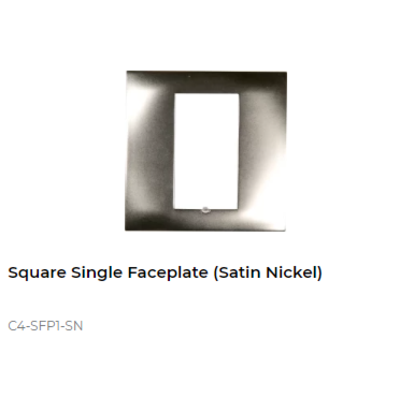 картинка Декоративная рамка Control4 SQUARE FACEPLATE METAL satin nickel от магазина Одежда+